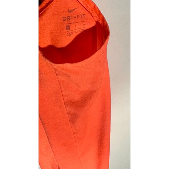 Nike Dri-FIT Women’s Orange Racerback Tank Top Size Small Athletic Shirt - Picture 3 of 4
